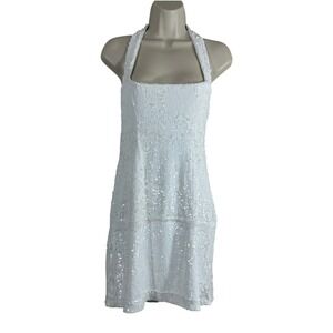 Show Me Your MuMu White Sequin Mini Dress